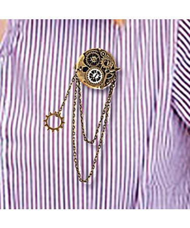 Vintage Hair Clips | Gear Punk Resin Brooch | Lightweight Decorative Hair Barrette Portable Hair Pin for Proms Parties Cosplay Homecoming Dances - Buy Online on GoSupps.com
