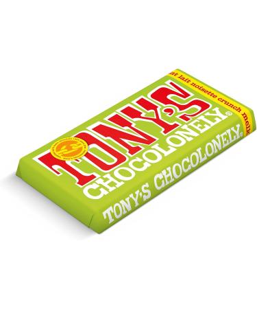 Tony's Chocolonely - Milk Hazelnut Crunch - 15 pieces x 180 grams - Fair Trade & Slavery Free - Enjoy Guilt Free - Buy Online on GoSupps.com