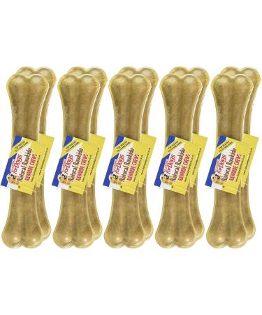 Classic For Dogs Natural Rawhide Chews Pressed Knuckle Bones 12" (305mm) x10 - Buy Online on GoSupps.com
