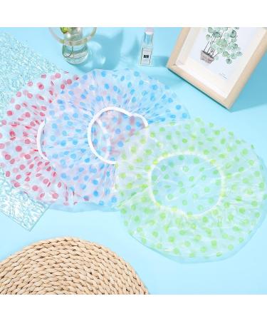 Healifty 6 Pcs Washable Shower Caps - Reusable & Elastic Hair Bath Caps for Women - Buy Online on GoSupps.com