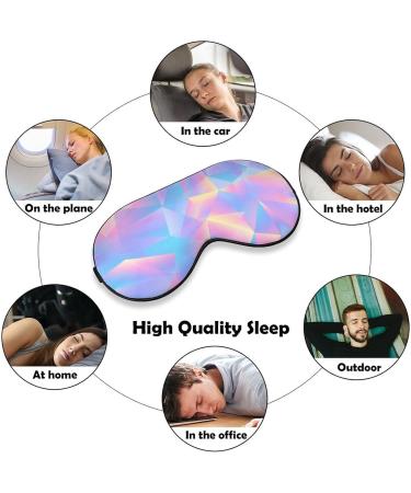 Retro 80s Style Triangular Pastel Sleep Mask - Adjustable Strap, Blocks Light - for Men and Women - Buy Online on GoSupps.com