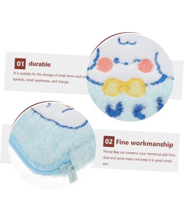 Shop Hapinary Women's Taping Personal Bag - Period Container Small 13x13cm Multifunctional Coin & Menstruation Binding Bag for International Shipping - Buy Online on GoSupps.com