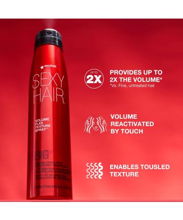 SexyHair Big Volume Flex Texture Spray with Microfiber Technology | Builds Flexible Fullness | Provides Volume Up to 2x Volume Flex | 5.8 fl oz - Buy Online on GoSupps.com