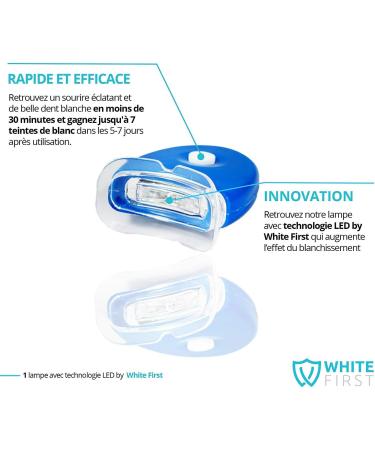 White First Teeth Whitening Kit - Teeth whitening kit with 20ml of fresh mint scented whitening gel - Buy Online on GoSupps.com