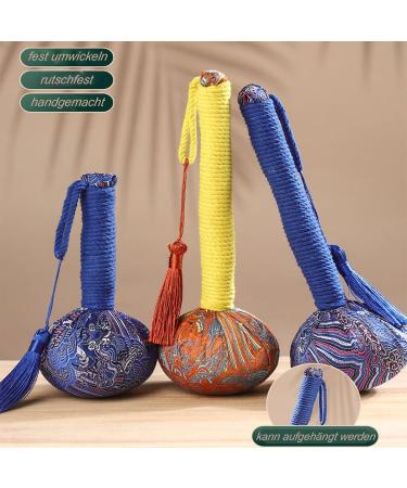 Side of Mugwort Massage Hammer - 10 Inch Manual Knocking Stick for Body & Neck Relief - Random Color Tassel Massage Tool - Buy Online on GoSupps.com