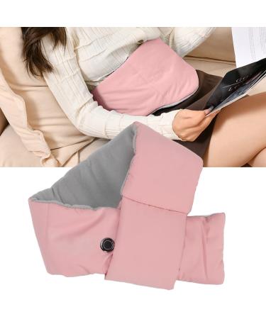 Heat cushion neck heating pillow 3 temperature levels washable fast heating electrically heated scarf for winter outdoors (pink)