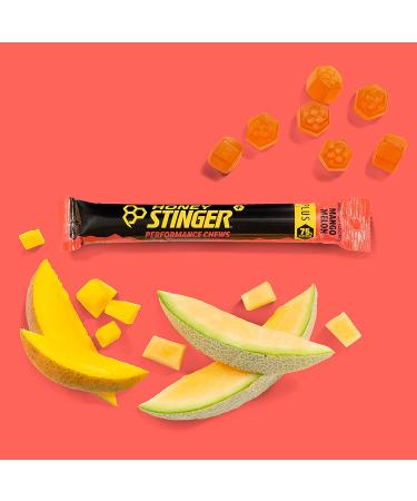 Honey Stinger Mango Melon Energy Chews with Caffeine - Gluten Free for Exercise & Running | Sports Nutrition for Pre & Mid-Workout | 12 Pack 21.6 oz - Buy Online on GoSupps.com