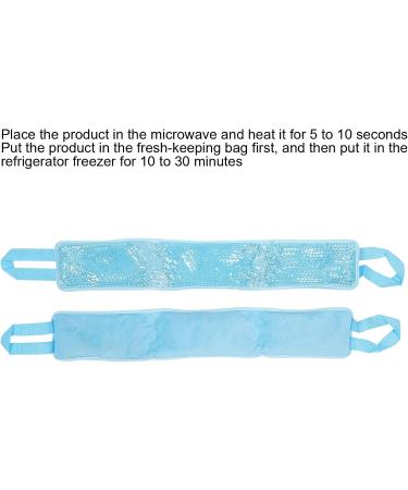 Naked Cooling Battery Necklace - Reusable Cold Compression Pack for Neck Pain Relief | Plush Back Sky Blue - Buy Online on GoSupps.com