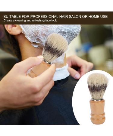 Premium Men's Shaving Brush with Wooden Handle | Wet Shaving Safety Razor for Beard Care & Hairdressing Salon - Buy Online on GoSupps.com