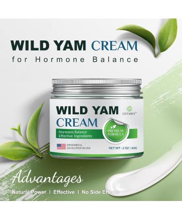 Organic Wild Yam Cream for Hormone Balance | Menopause Relief for Hot Flashes & Night Sweats - 2 oz - Buy Online on GoSupps.com