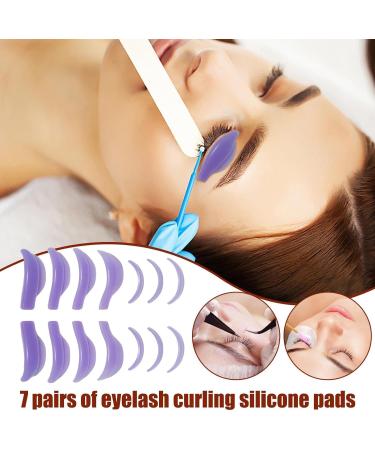 Eyelash Lift - Soft Eyelash Curler Pad | Reusable Lash Lift With Silicone Eyelash Perming Curler Makeup Tools | 7 Pairs Silicone Reusable Lift Lash Rods Lifting Pads For Eyelash Extensions Purple 7 Pairs - Buy Online on GoSupps.com