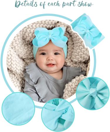 Dooboi 20pcs Grosgrain Ribbon Bows Baby Headbands for Girls - Elastic Nylon Hair Accessories for Newborns, Infants, Toddlers, Kids - Buy Online on GoSupps.com
