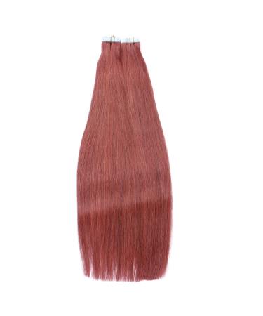 Buy #14 Red Tape-In Hair Extensions | 40cm 100% Remy Real Hair | 60 Tresses - Novon Hair Extensions - Buy Online on GoSupps.com
