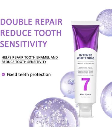 7 Pro Strong Whitening Toothpaste 7 Pro Intense Whitening Toothpaste 7 Pro Deep Whitening Toothpaste with 7 Probiotics Get a Brighter Smile (2 pcs) - Buy Online on GoSupps.com