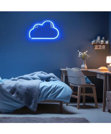 Xiyunte LED Neon Cloud Sign | Battery/USB Operated Wall Decoration | Blue Neon Light for Home & Office - Buy Online on GoSupps.com