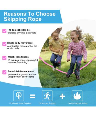 Soft Beaded Jump Rope for Kids | Adjustable Length Tangle-Free Skipping Rope for Fitness and Weight Loss | 6 Pack for Women, Men, and Kids - Buy Online on GoSupps.com
