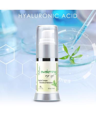 Deluvia Daily Under Eye Gel - Reduce Puffiness Wrinkles Fine Lines - Organic Aloe Vitamin E Hyaluronic Acid - Firming Moisturizer - Buy Online on GoSupps.com