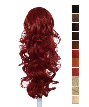 Buy Prettyland DH254 45cm Clip Wavy Ponytail Braid Hair Extension - R02 Red | International Shipping Available - Buy Online on GoSupps.com