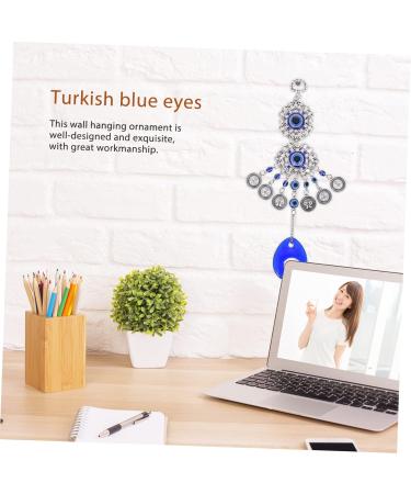 ORFOFE Blue Eyes Pendant Decor Ornament Car Tote Trendy Purse Turkish Blue Eyes Fashion Devil Eye Necklace - Buy Online on GoSupps.com