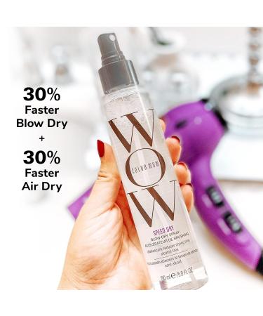 COLOR WOW Speed Dry Blow Dry Spray Cut Blow Dry Time by 30% | Heat Protectant Prevent Breakage | Cruelty-Free & Gluten-Free - Buy Online on GoSupps.com