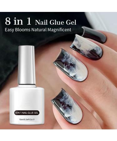 G n rique Gel Glue Clear Gel Adhesive Strong Gel Glue Durable Gel Adhesive Gel Glue for Artificial Nails | 8-in-1 Gel Nail Glue Long-Lasting Glue for Nail Extensions for Tips - Buy Online on GoSupps.com