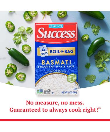 Success Basmati Rice Boil-in-Bag | Quick & Easy 14oz Rice Meal - Buy Online on GoSupps.com