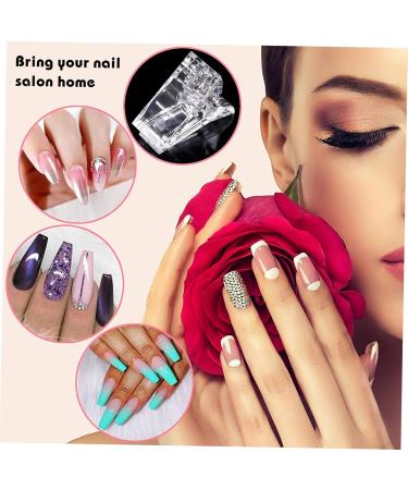 DOITOOL 8 Sets Nail Extension Set Finger Extension Brush Nail Kit DIY Accessories Manicure Clip Accessory Manicure Clamp Nail Decoration Tool Manicure Art Kit Crystal Plastic Nail Clipper - Buy Online on GoSupps.com