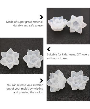 jojofuny Silicone Mold Candle Silicone Mold Resin Molds Resin Craft Lotus Diy Mold Accessories Charm - Buy Online on GoSupps.com