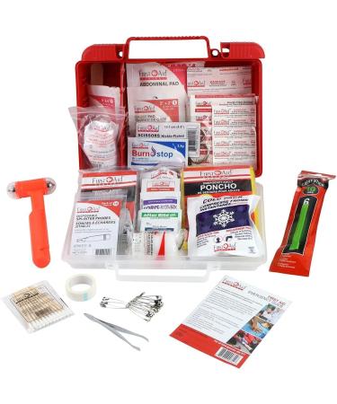FIRST AID CENTRAL 266 Piece Premium First Aid Kit Red - Buy Online on GoSupps.com