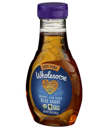 Wholesome Sweeteners Organic Blue Agave Syrup 11.75 oz - Pure Natural Sweetener - Buy Online on GoSupps.com