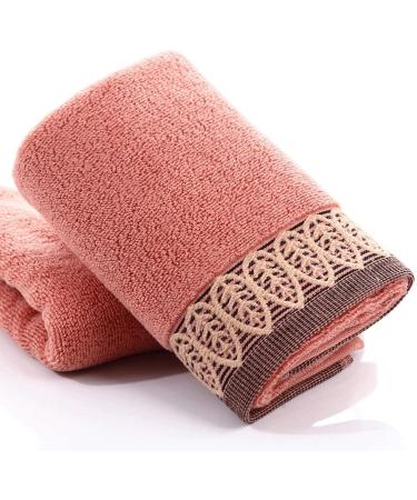Cotton Leaf Embroidery Face Wash Hand Towel - Small Bath Towel in Cotton Yarn (Color E, 1pcs) - Buy Online on GoSupps.com