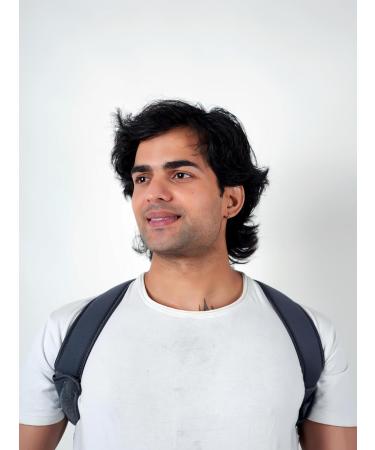 Clavicle Back Support Shoulder Brace Belt - Adjustable Spine Straightener for Men & Women (Large - Buy Online on GoSupps.com