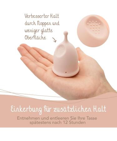 BAMBOOZY LUXUS Menstruation Cup (L) - Reusable Medical Silicone - 12 Hour Protection - BPA-Free & Plastic-Free Menstrual Cup for Eco-Friendly Period Care - Buy Online on GoSupps.com