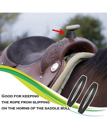 Plorbach 20 Pcs Dally Wrap - Anti-Skid & Wear-Resistant Horse Rubber Roper - Saddle Horn Wrap (Black) - Buy Online on GoSupps.com