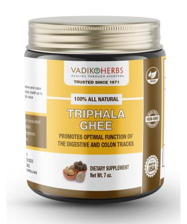 Triphala (Trifala) Ghee (Herbal ghee) by Vadik Herbs  Premium potency herb in a natural, fresh ghee base  Made in the USA every week |