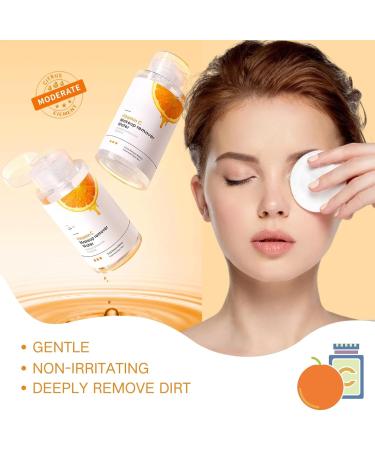 300ml Vitamin C Cleansing Water For Makeup Remover Makeup Remover with VC to Dissolve Oil and Make-Up in an Instant Vitamin C Face Wash Mascara Remover Gentle Skin Cleanser for Face Eyes and Lips - Buy Online on GoSupps.com