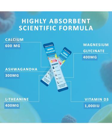 MiracleCalm Drink Mix Powder Calm Magnesium Calcium Supplement Cortisol Drink Powdered for Sleep Relaxed & Focus with Easily Absorbed L-Theanine Vitamin D3 Ashwagandha Sugar Free (20 Packs) 3.14 Ounce (Pack of 1) - Buy Online on GoSupps.com