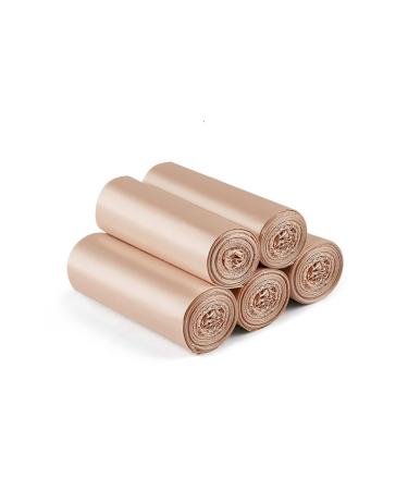 5 Rolls 100 Hand Vest Type Garbage Bag 45 * 50cm Suitable for Office Kitchen Bedroom Trash can Portable Power Garbage Bag Waste Paper Basket Bag Gold-45 60extrathick(100piecesin5volumes)