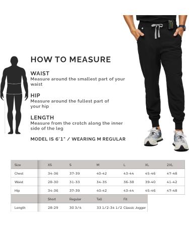 FIGS Tansen Slim Fit Men's Scrub Pants | 5-Pocket Design | 4-Way Stretch | Anti-Wrinkle | Regular Large Black - Buy Online on GoSupps.com