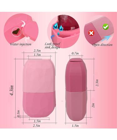 Ice Roller for Face Eyes and Neck - Skin Beauty Care Kit for Natural Glow, Acne Reduction, De-Puffing Eye Bags - Cold Therapy Massage Tool (Pink) - Buy Online on GoSupps.com