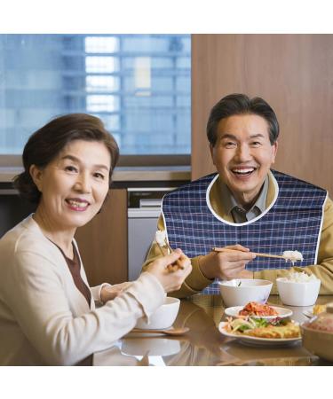 Shop Lwmlwm 2-Piece Washable Waterproof Bibs for Adults - Reusable Dining Solution for Men Women Seniors & Disabled - Buy Online on GoSupps.com