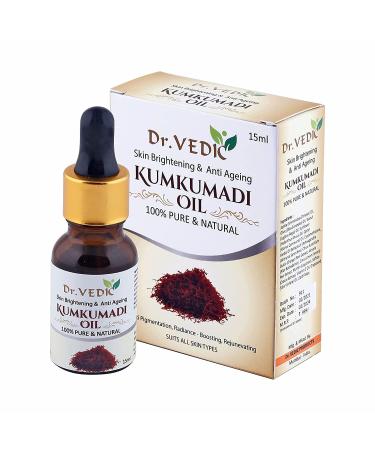 QURA QURA Kumkumadi Oil for dark circles soothing fine lines brightening pigmentation acne (all skin types) 15 ml