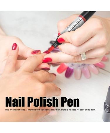 Nail Polish Pen Nail Gel Polish Pen Attractive Safe and Reliable Save Time and Energy with Charming Colors for Nail Salons or Individual Home(04) - Buy Online on GoSupps.com
