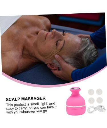 PLAFOPE Head Massager - Scalp Massager Brush for Ultimate Relaxation | 13.9x10.3cm Pink - International Shipping Available - Buy Online on GoSupps.com
