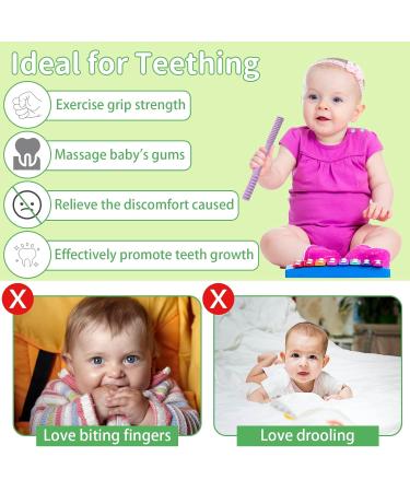 Soft BPA-Free Baby Teething Tubes - 4 Piece Dental Aid for Gums Relief | Natural Stork Baby Bite Tube - Buy Online on GoSupps.com