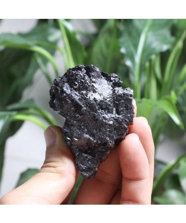 Natural Raw Black Tourmaline Rock Quartz Crystals Stone 1.25" for Metaphysical Balance Stone Collection - Buy Online on GoSupps.com