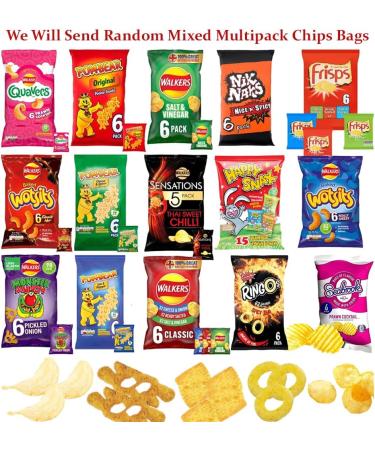 Chips Crisps Bags Collections - Random Mixed Deliciously light & Crispy Multipack Chips Bags (2 Packs) 1 count (Pack of 1) - Buy Online on GoSupps.com