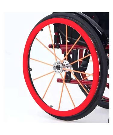 Wheelchair Push Rim Covers 24inch Silicone Wheelchair Push Rim Covers Non-Slip Wear-Resistant Hand Push Cover Wheelchair Handrim Covers(G 22 inch) 22 inch G