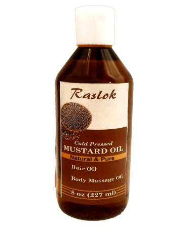 Raslok Mustard Oil 100% Pure & Natural Cold Pressed (8 Fl OZ) Aloe Vera Gel 100% Pure & Natural (7.76 OZ) Nourishing for Hair Skin & Massage Moisturizing & Hydrating Combo - Buy Online on GoSupps.com