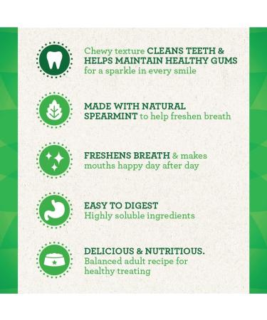 GREENIES Adult Dog Treats Fresh TEENIE Natural Dental Care (43 Treats) 12oz. Pack & Smartbites Dog Treats Immune Support Chicken Flavour 227g Pouch - Buy Online on GoSupps.com